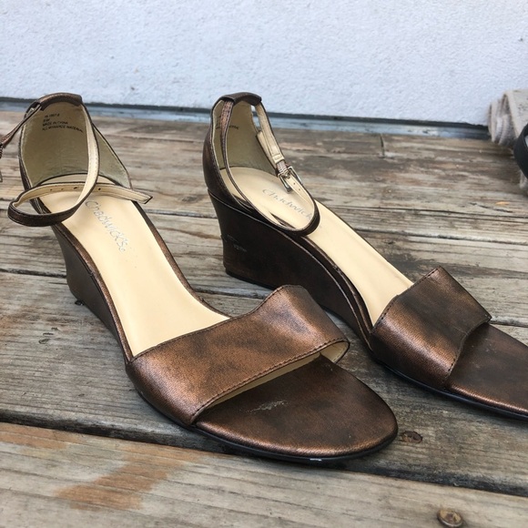 Bronze Brown Chadwicks Wedges - Picture 1 of 5